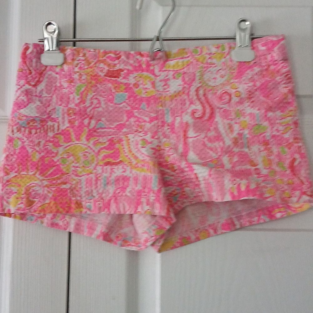Lilly Pulitzer Girls Little Liza Shorts adjustable waist band Sz 14